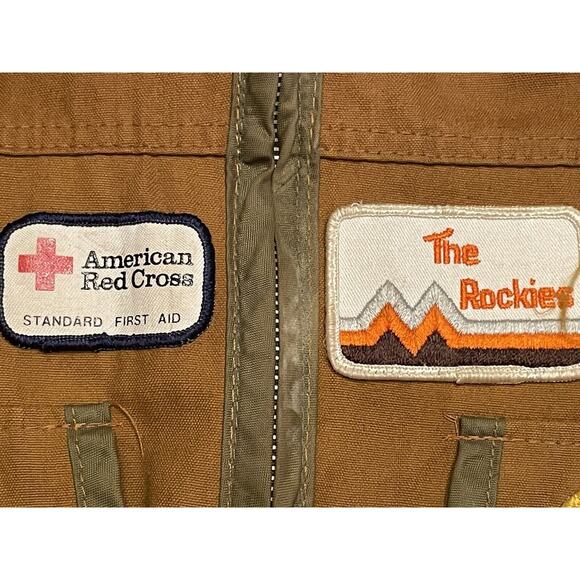 Vintage SafeTbak Hunting Best With Deer Patches And Pouch Safety Back - Picture 9 of 16